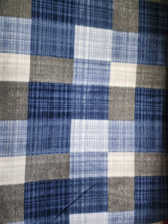 Blue/Grey Block Plaid