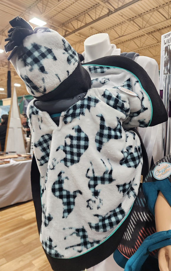 Buffalo Plaid Animals Mint [Hoodless] : Non-Walker