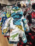Opps Poncho - Teal Dinosaur : Age 1-3yrs